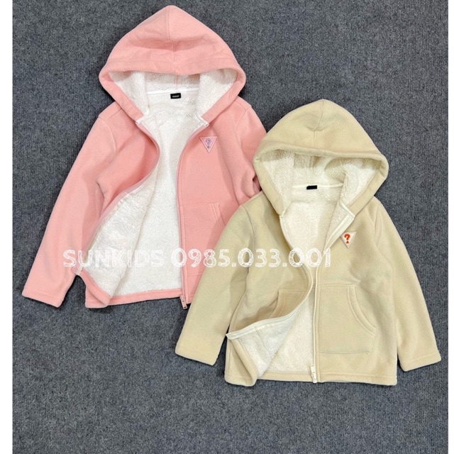 Áo khoác nỉ xuất dư Guess lót lông