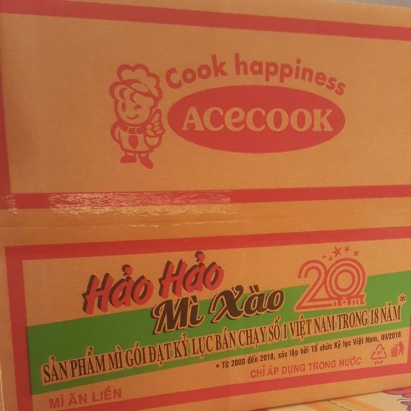 Thùng mì hảo hảo xào khô tôm chua ngọt