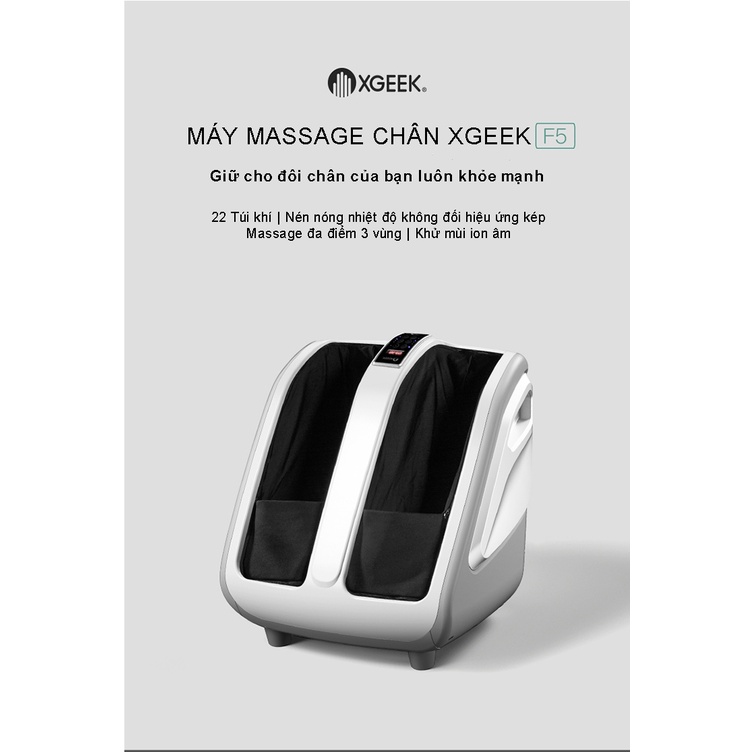 Máy massage bấm huyệt Xiaomi XGEEK F3 - XGEEK F5 - mát xa chân 360 độ - Bảo hành 6 tháng