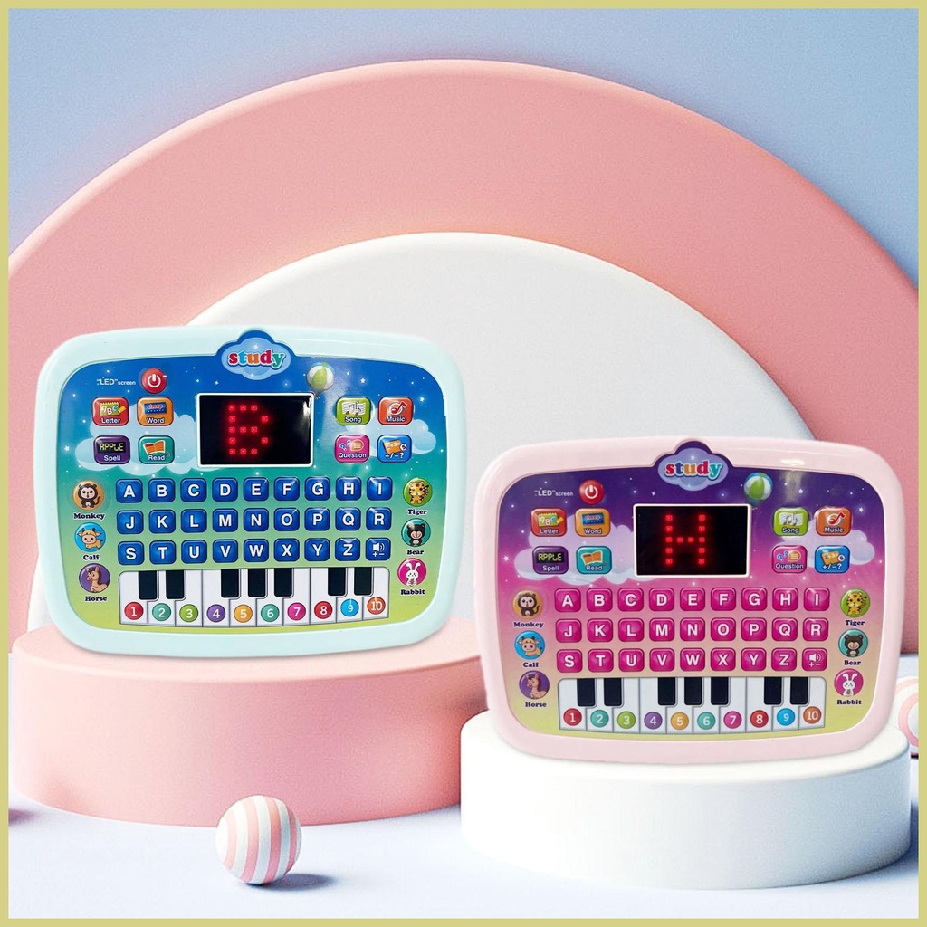 Máy Tính Bảng Đồ Chơi Dạy Học Tiếng Anh Với Màn Hình LED Cho Bé Trai Mẫu Giáo aseavn