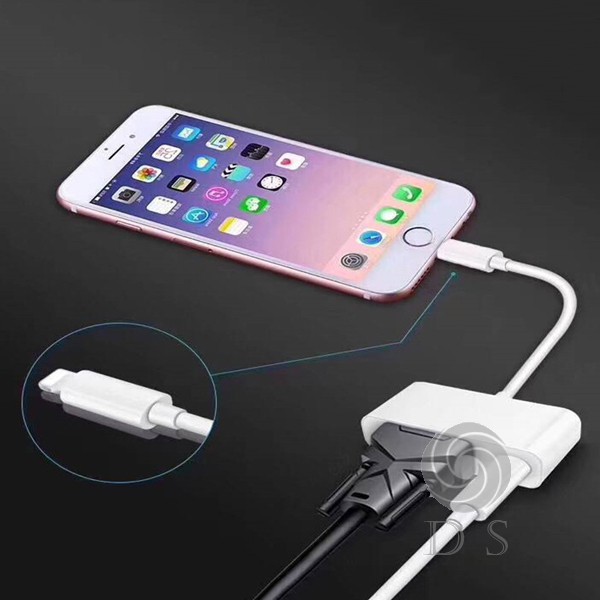 Đầu Chuyển Đổi Cổng Lightning Sang Vga Cho Iphone X 8 Ipad Air