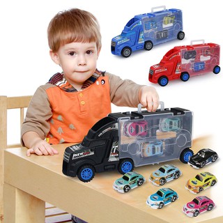 Set 6 Mô Hình Xe Tải Đồ Chơi Mini Cho Bé