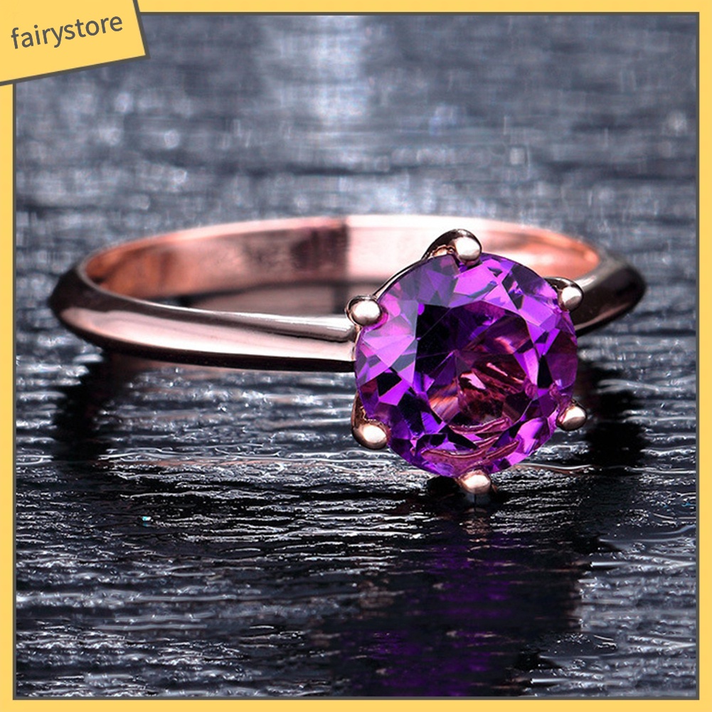 Nhẫn Hợp Kim Đính Đá Ruby Nhân Tạo Thời Trang Cho Nữ