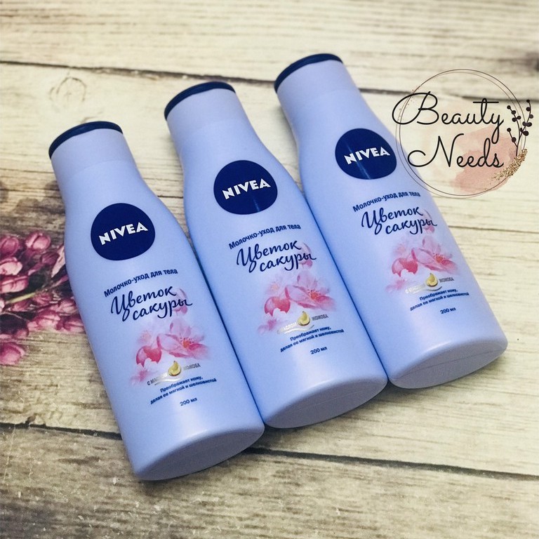 Dưỡng thể Nivea - Hàng Nga, mùi hoa anh đào 200ml