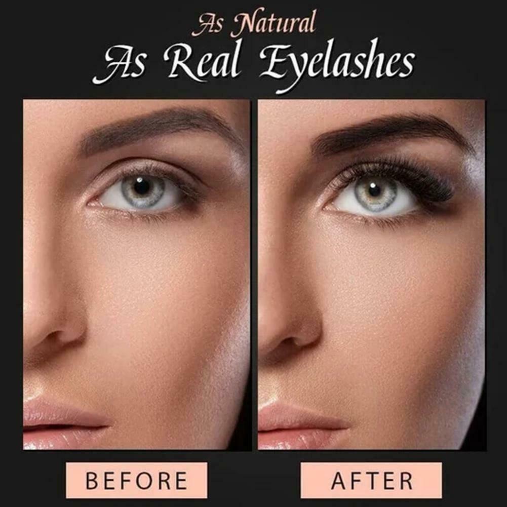 1 Chùm Lông Mi Giả Bằng Lông Chồn Nhân Tạo Tạo Hiệu Ứng Tự Nhiên Dày/Dài Cho Nữ