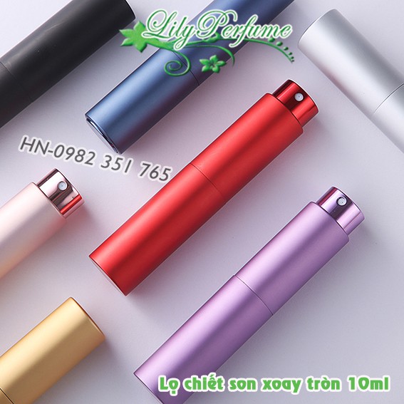 Lọ chiết nước hoa 10ml thỏi son xoay cao cấp