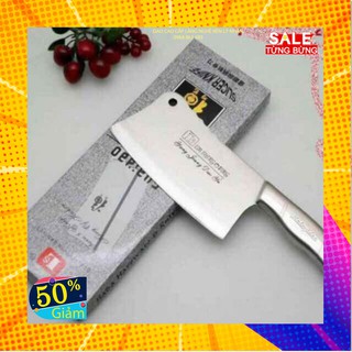 Dao chặt thịt gà❤ FREESHIP ❤ Dao chặt gà vịt cán inox liền khối không rỉ