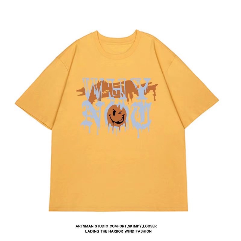 Áo Thun Tay Ngắn Cổ Tròn In Chữ Mới Dành Cho Nam Và Nữ Size M-8XL