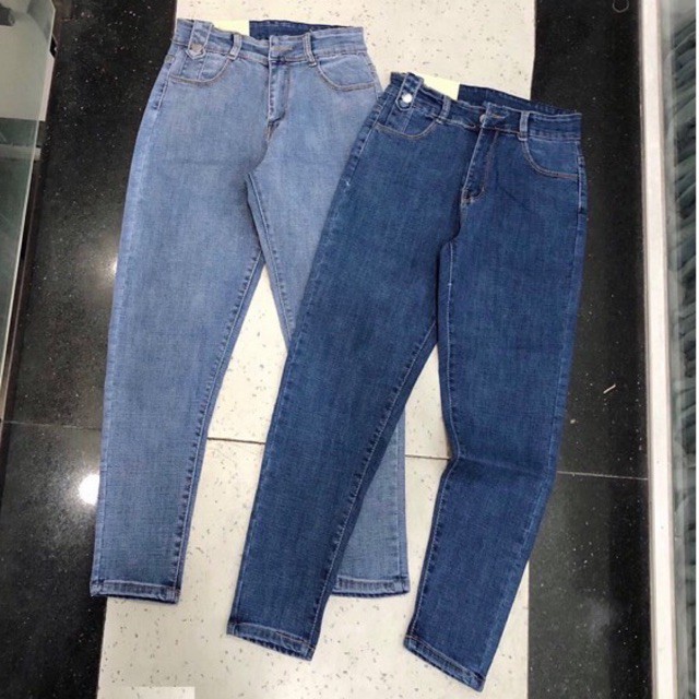 Quần jeans co giản form baggy