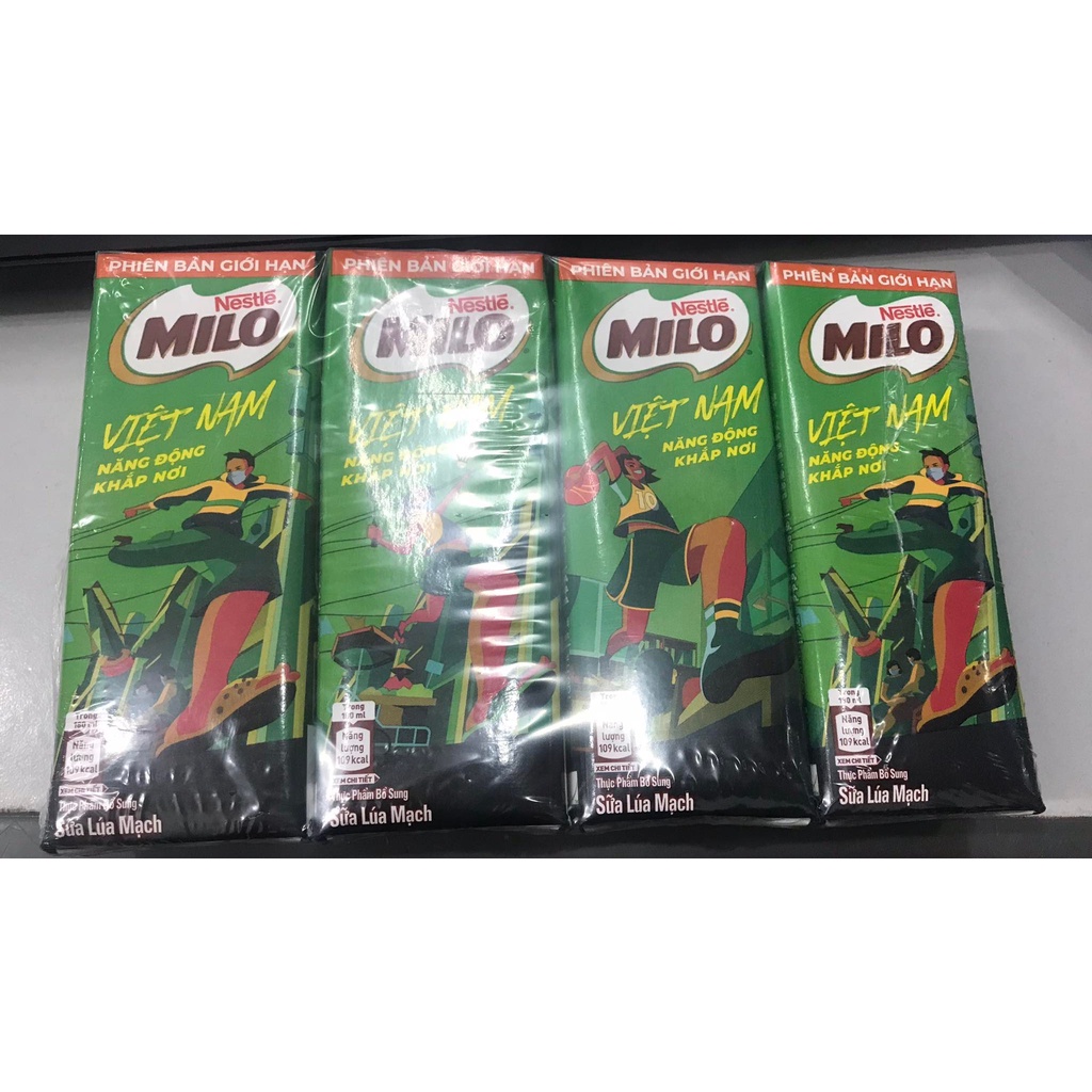 Thùng 48 hộp thức uống lúa mạch Milo Active Go 180ml