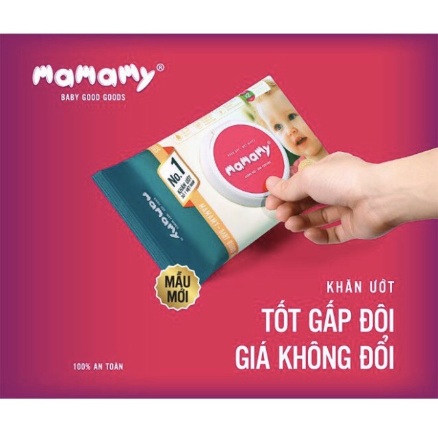 Khăn ướt mamamy 80 tờ cao cấp