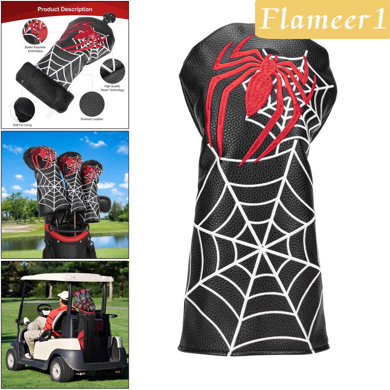 Vỏ Bọc Bảo Vệ Đầu Gậy Đánh Golf Bằng Da Chất Lượng Cao Flameameer1