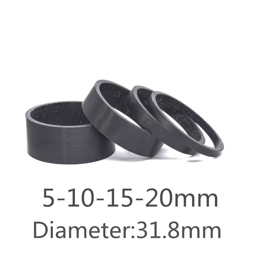 Set 4 Phụ Kiện Bằng Sợi carbon 28.6-31.8mm OD2 Cho Xe Đạp