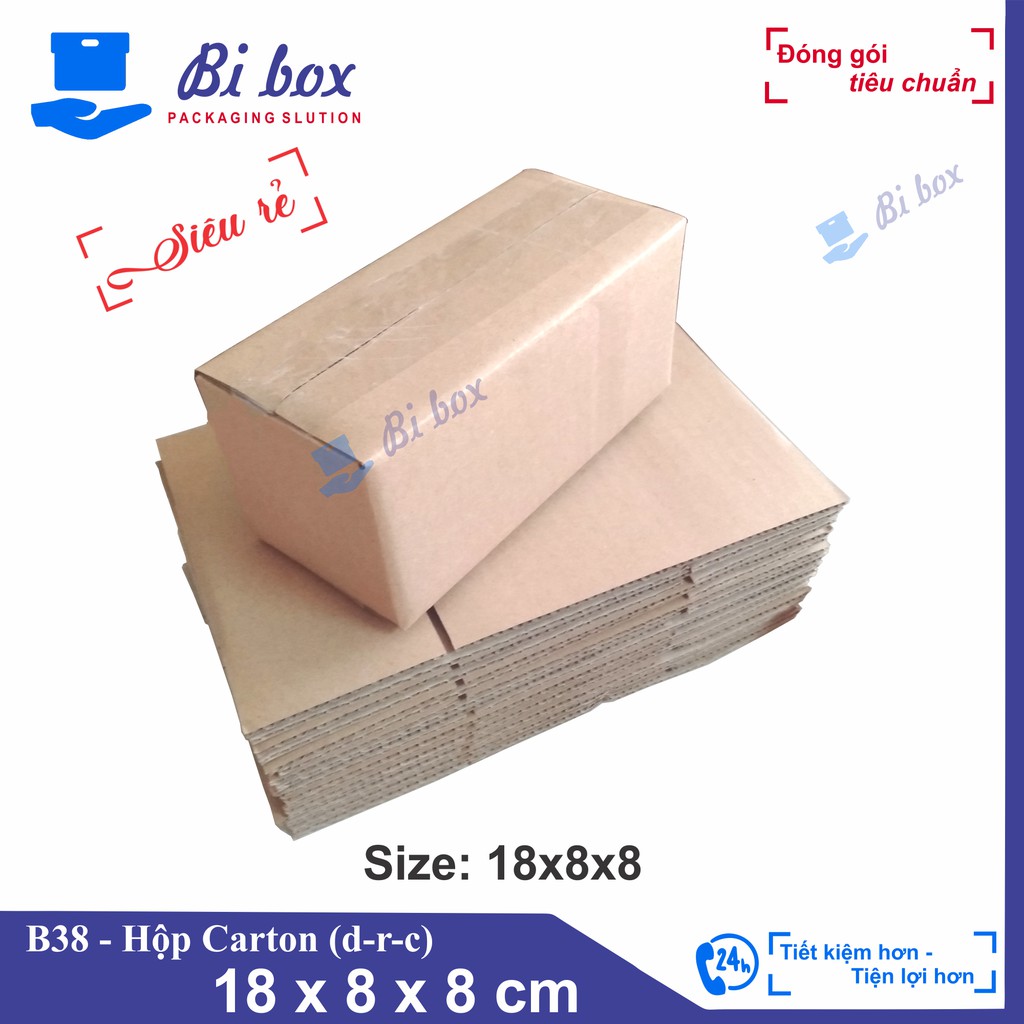 Hộp carton 18x8x8 - hộp carton giá rẻ