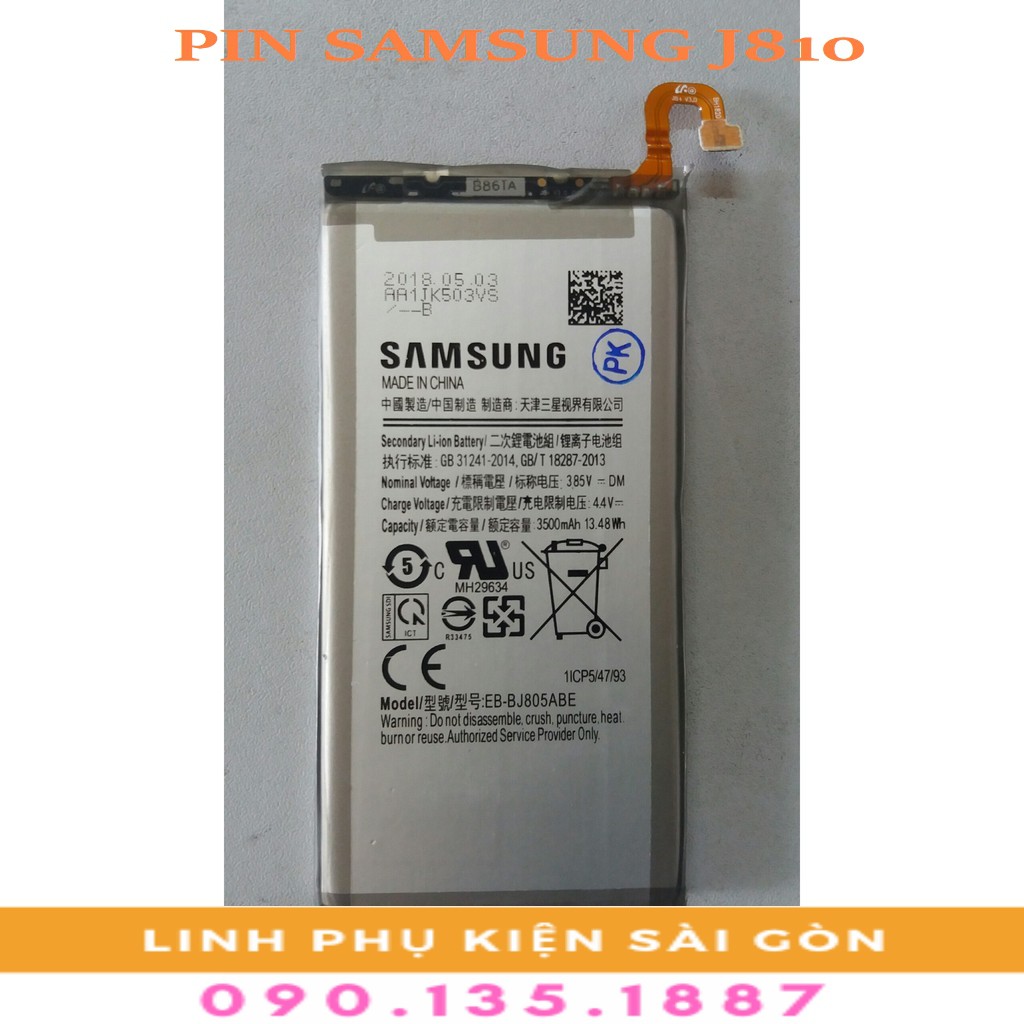 PIN SAMSUNG J810