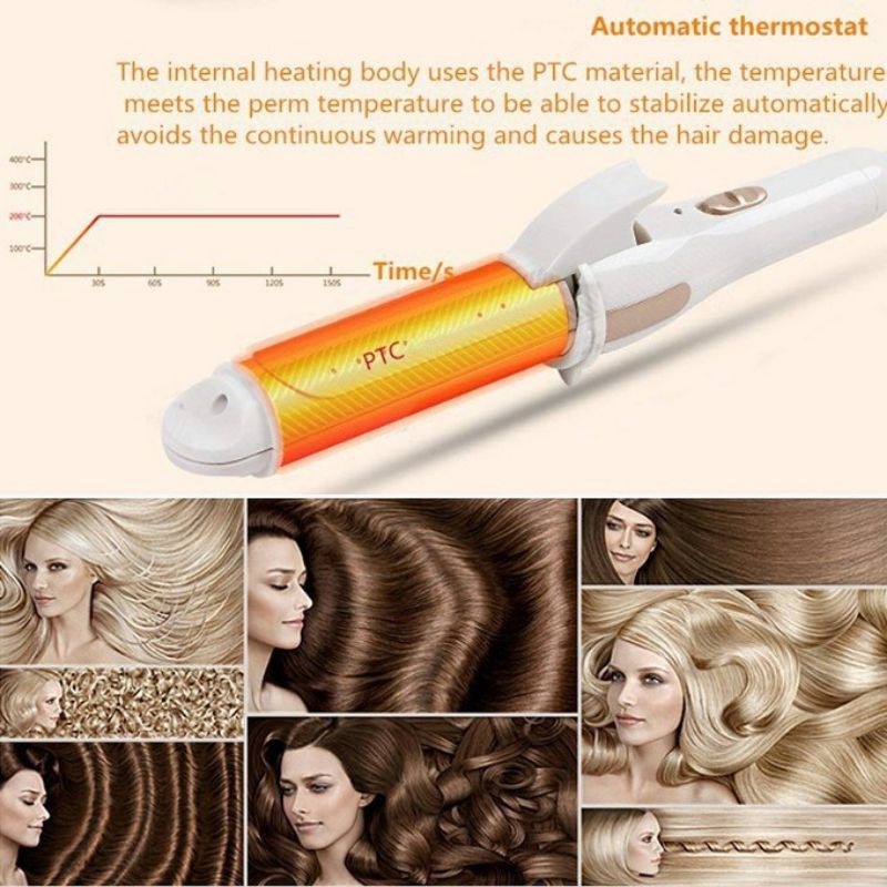 Máy Duỗi / Uốn Tóc 2 Trong 1 Bằng Sứ Ceramic Sử Dụng Kép