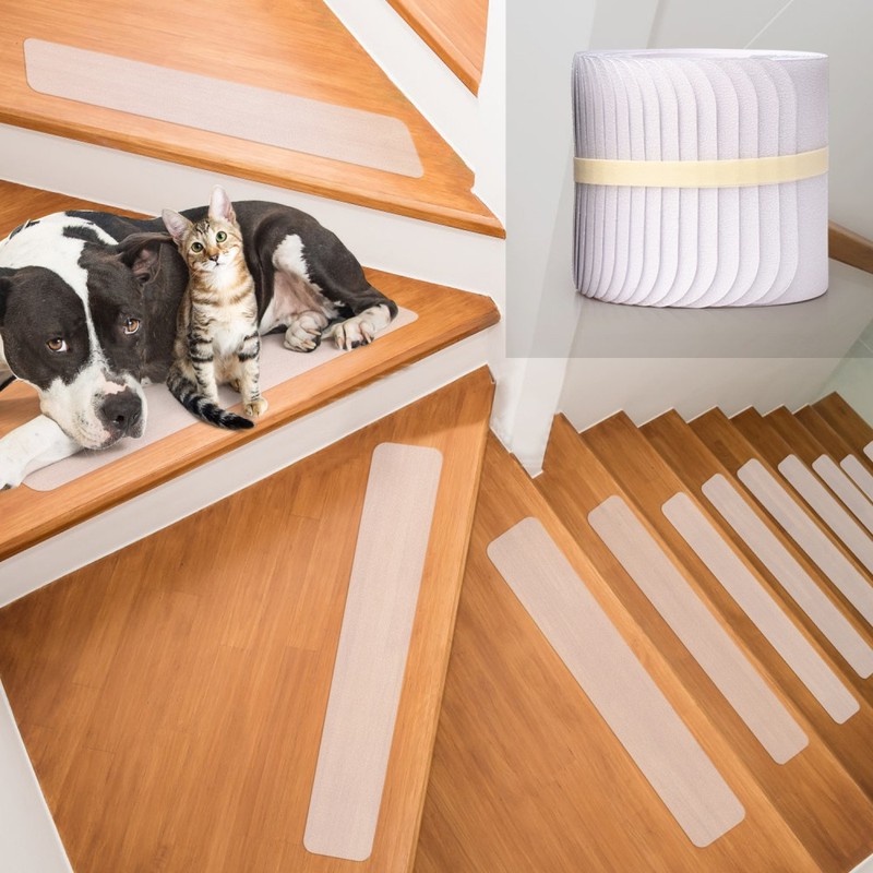 1 Dải Dán Sàn Nhà Tắm / Bậc Thang Bằng PEVA Trong Suốt Cỡ Lớn Chống Trượt / Thấm Nước Tiện Dụng