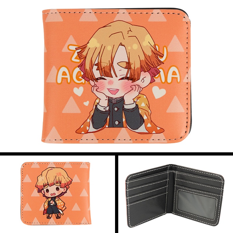Ví Ngắn In Hình Nhân Vật Tanjirou Nezuko Kiyuki Zenitsuki Purgatory Inosuke Thời Trang
