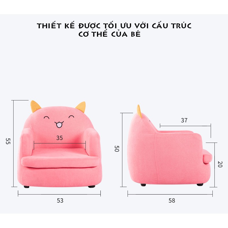 Ghế Sofa Cho Bé- Sofa Hình Thú Ngộ Nghĩnh- Bảo Hành 1 Năm - 1199k