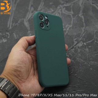 Ốp lưng silicone viền vuông cho iPhone
