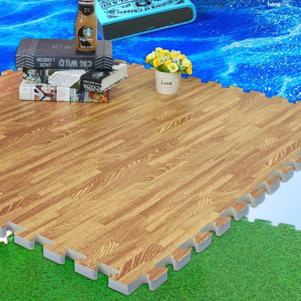 Thảm xốp vân gỗ bộ 6 miếng 60x60cm dày 1cm