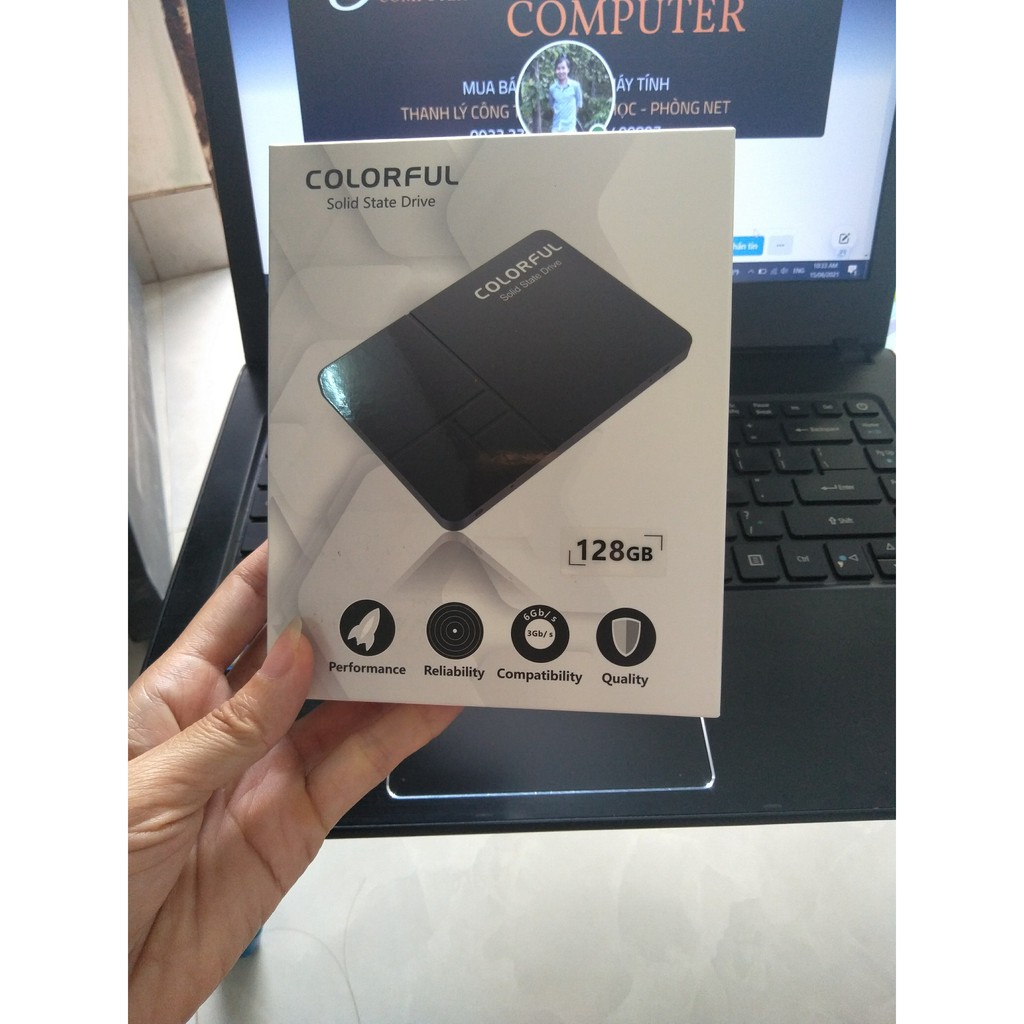 Ổ cứng SSD 128G Colorful SL300 Sata III cài win sẵn theo yc