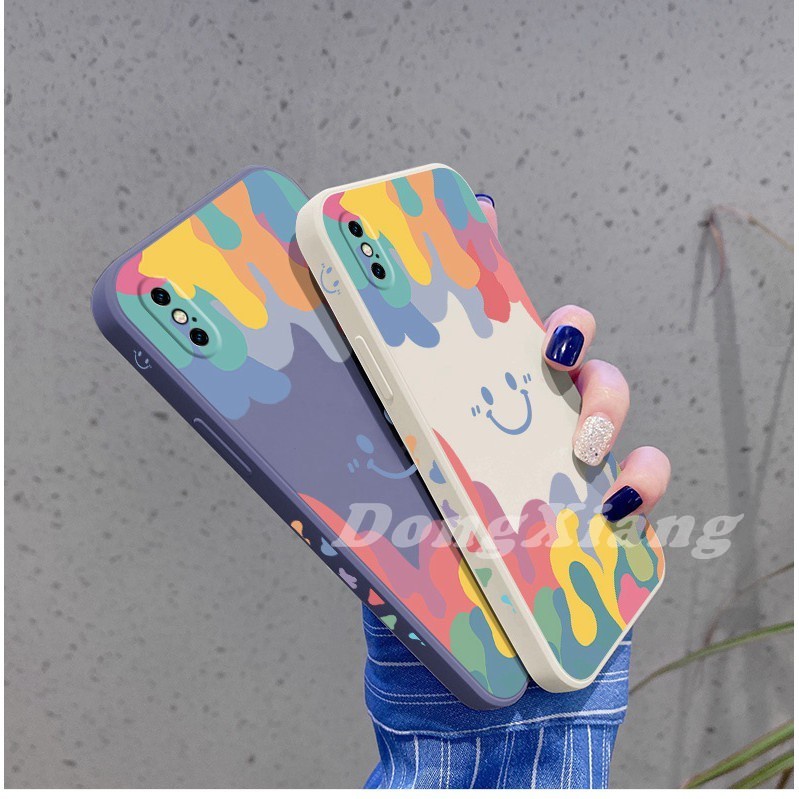 Ốp điện thoại TPU in hình mặt cười cho Redmi Note 10s Note10Pro Note 10 9t X3Nfc M3 Note9S Note9 Note8