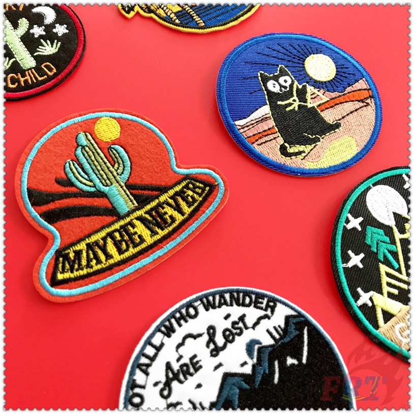 ✿ Sticker Ủi Thêu Hoạ Tiết Adventure Series 04 - Get Lost ✿ 1 Sticker Ủi Thêu Hình Huy Hiệu