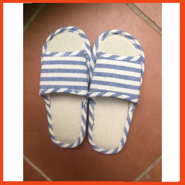 Dép vải đi trong nhà Kẻ sọc 1809 KOREA STORE88