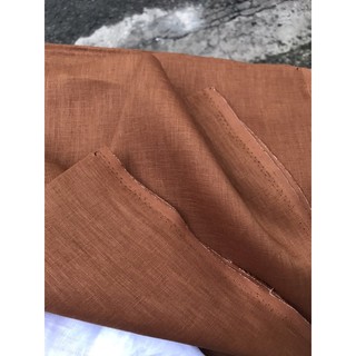 vải linen tưng premium màu nâu bò, đẹp lắm ah!