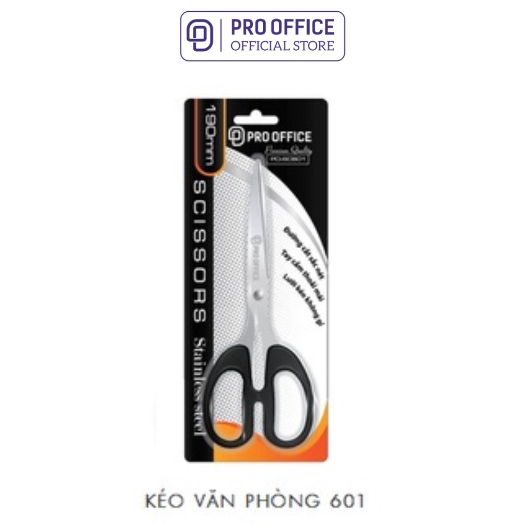 Kéo Cắt Văn Phòng PRO OFFICE Chất Liệu Không Gỉ, Đường Cắt Sắc Bén SC101/102/601/602/603