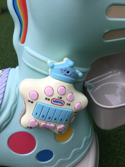 Ngựa bập bênh kiêm xe chòi chân NOsA ngựa thổ dân - chính hãng