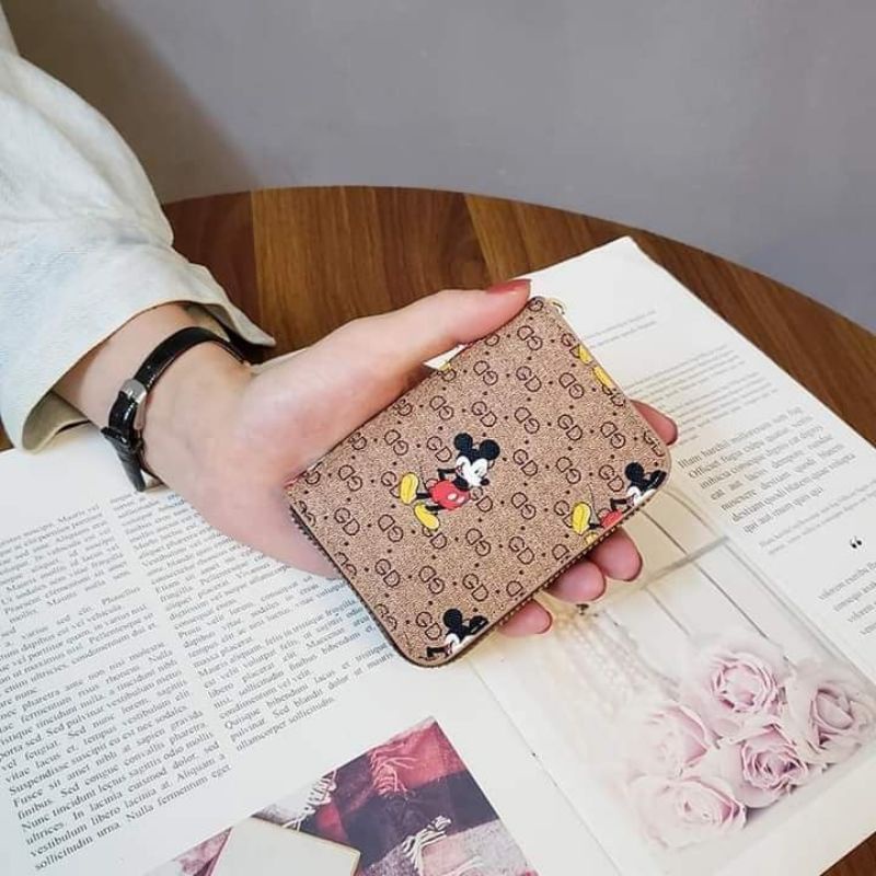 Ví nam nữ mini cầm tay thương hiệu , ví hoạt hình gấu thỏ đáng yêu sỉ sll 13x 14x