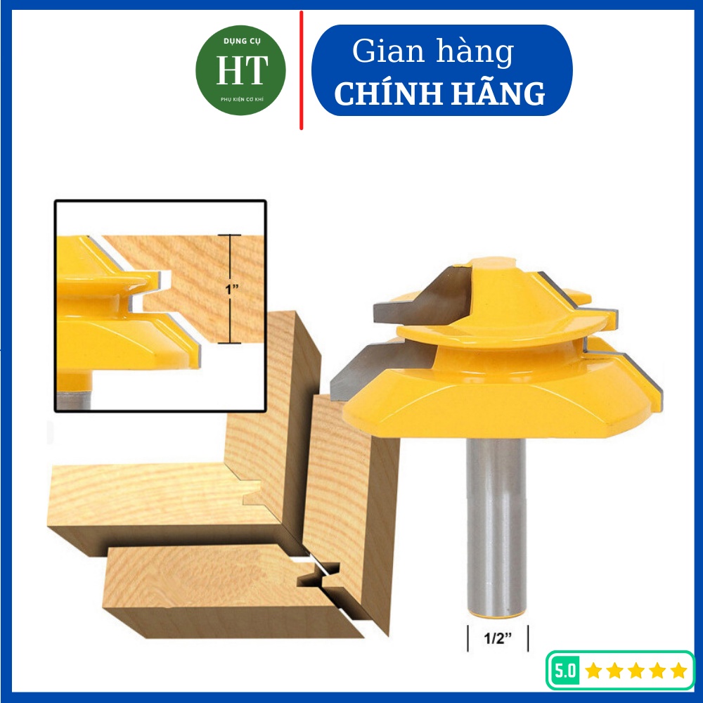 Mũi phay gỗ ghép hộp cho ván dày 20-32mm hợp kim chuẩn loại tốt