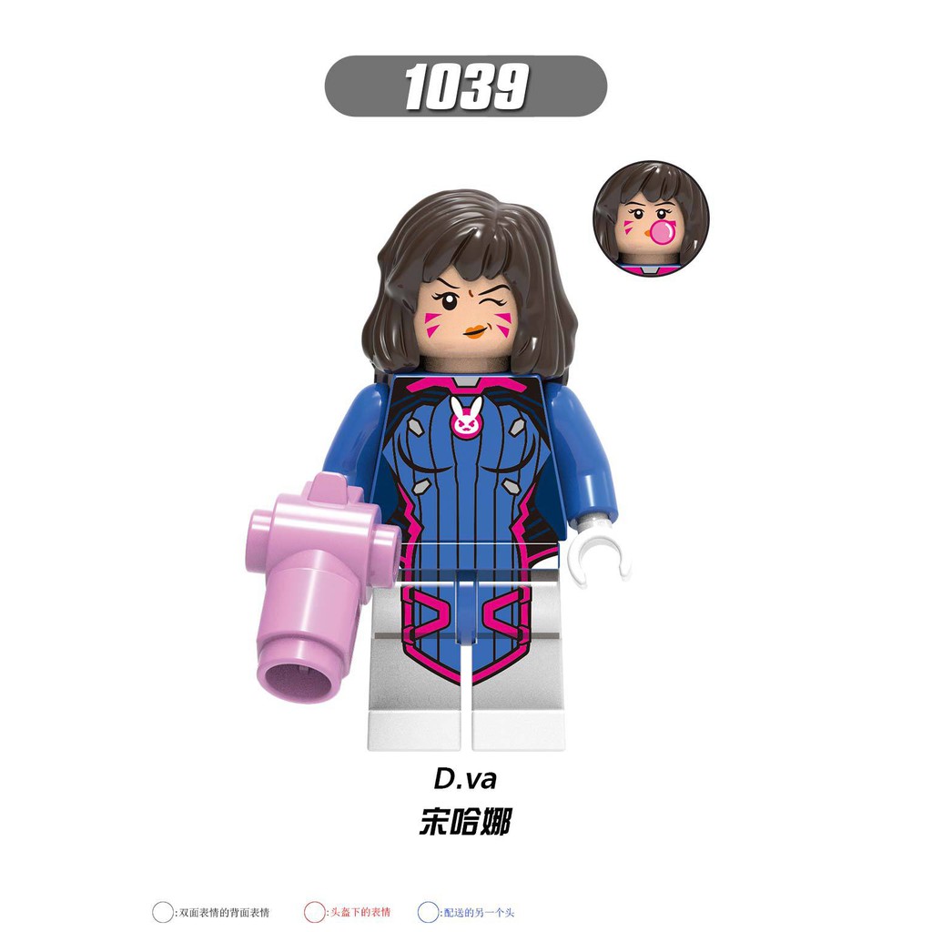 Minifigures Các Nhân Vật Trong OverWatch Mercy Tracer Jesse Mccree Reaper Soldier X0230 Đồ Chơi Lắp Ráp Mini