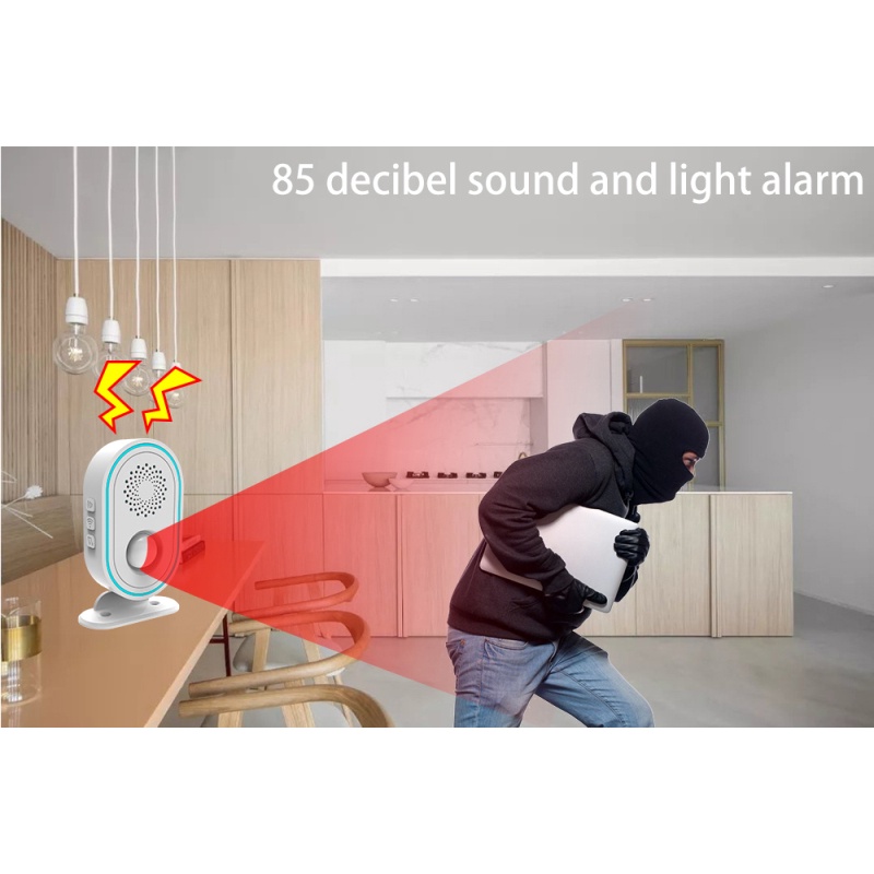 Hệ Thống Báo Động An Ninh Không Dây Cảm Biến Hồng Ngoại Chống Trộm 433mhz