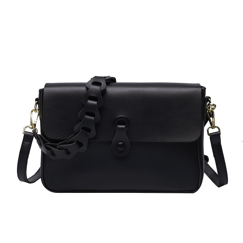 IELGY Túi Đeo Chéo Bằng Da pu Màu Trơn Thời Trang Cho Nữ