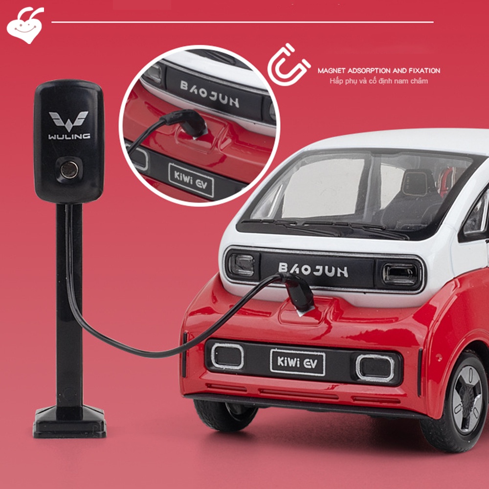 Đồ Chơi Mô Hình Xe Hơi Kiwi Ev Có Đèn Và Thể Mở Cửa Bằng Hợp Kim