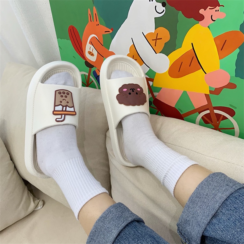 JY409-C3  - Dép bánh mì đế dày hàng QC giá hạt dẻ