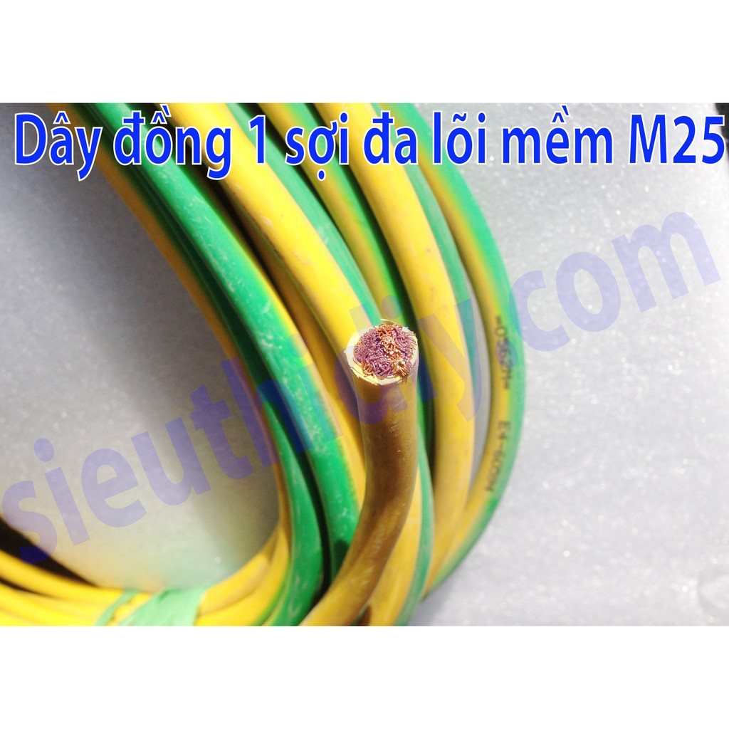 Dây điện đồng 1 sợi đa lõi mềm M25-M35 ( tiết diện 25-35mm2 )