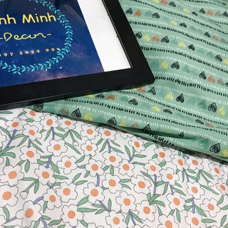 set chăn ga gối hoa (ảnh thật)