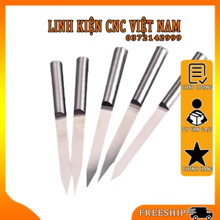 Mũi khắc 3d 6*50 ( 1 vỉ 10 mũi ) điêu khắc gỗ cnc, đục tinh 1 me chi tiết gỗ