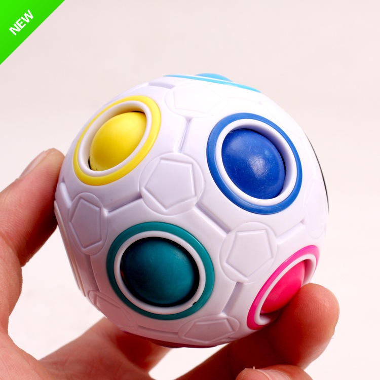 Đồ chơi trí tuệ Rubik cầu vòng ma thuật Magic Rainbow Ball Cube