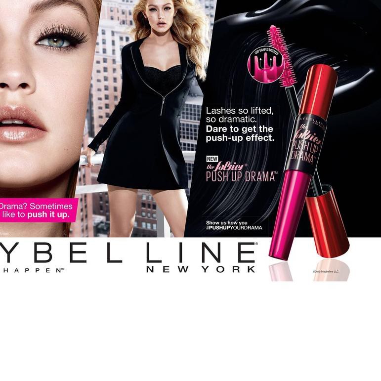 Giày Thể Thao Maybelline The Falsies Push Up 9.5 ml Màu Đen