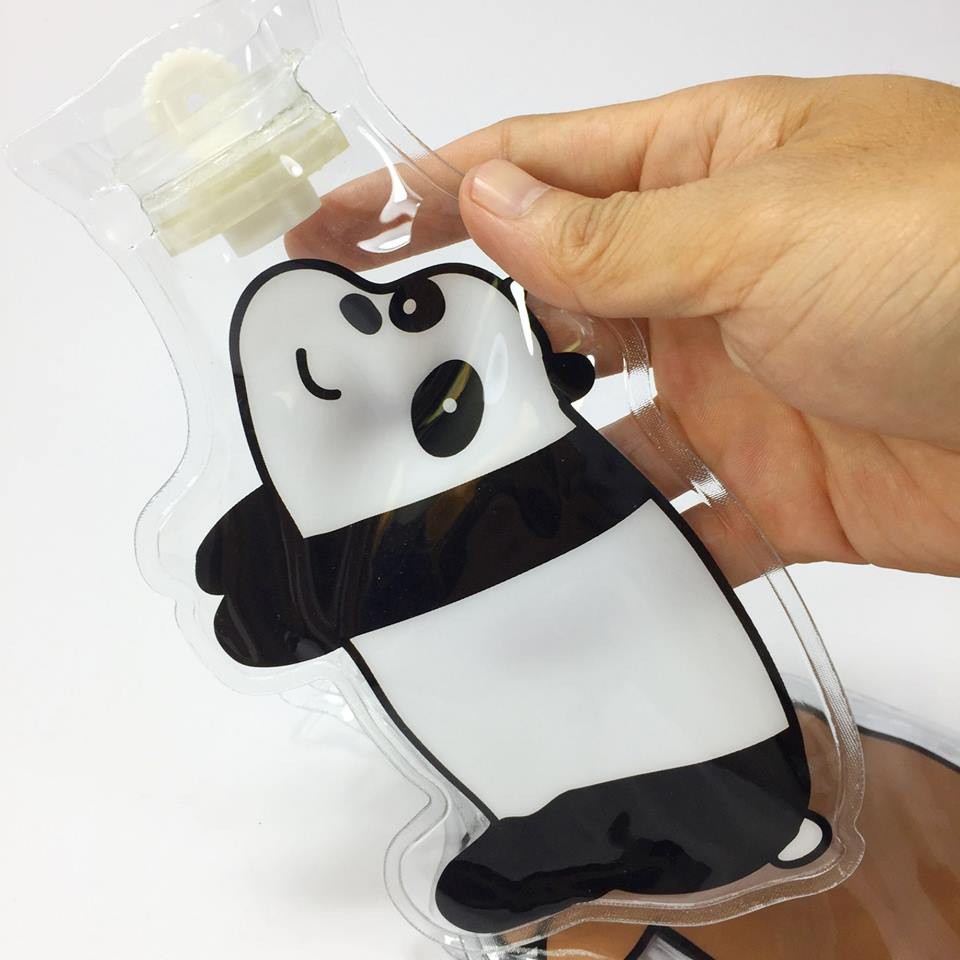 Túi sưởi gấu WE BARE BEAR silicon trong suốt 32k  sỉ 19k  Shoph2t