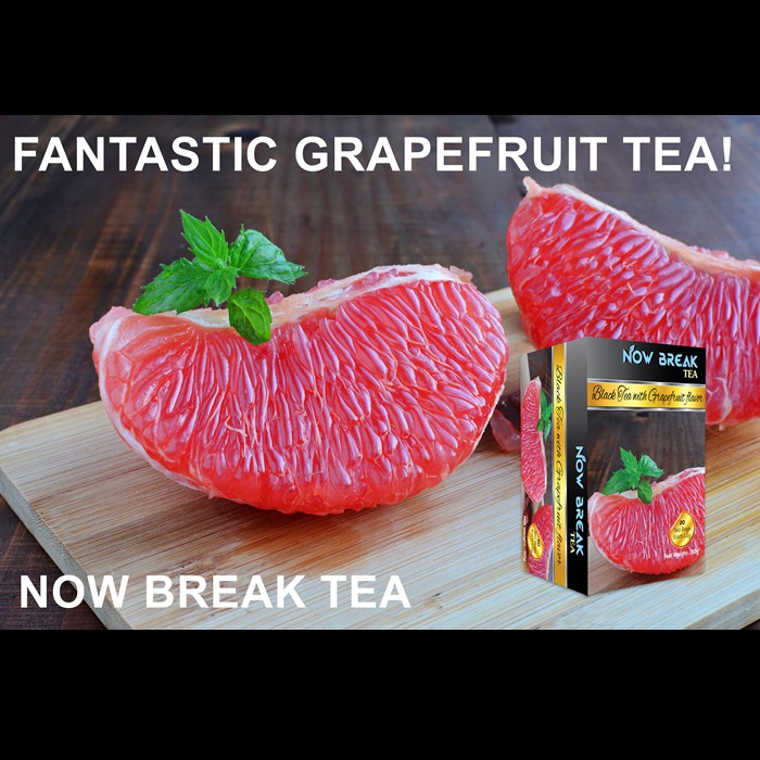 Trà BƯỞI Now Break Tea -kiểu trà Trà Anh quốc AHMAD TEA BƯỞI (Grapefruit Tea) (20 bao thiếc riêng, 30