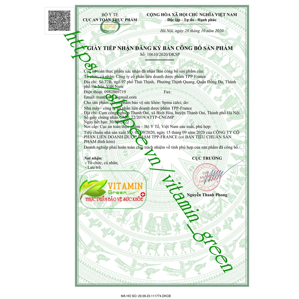 Canxi tảo Spirulina SPINA CALCI K2 MK7  giúp tăng chiều cao cho trẻ và chắc khỏe xương cho cả gia đình.