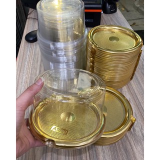 Hộp tròn đế vàng gold A1680