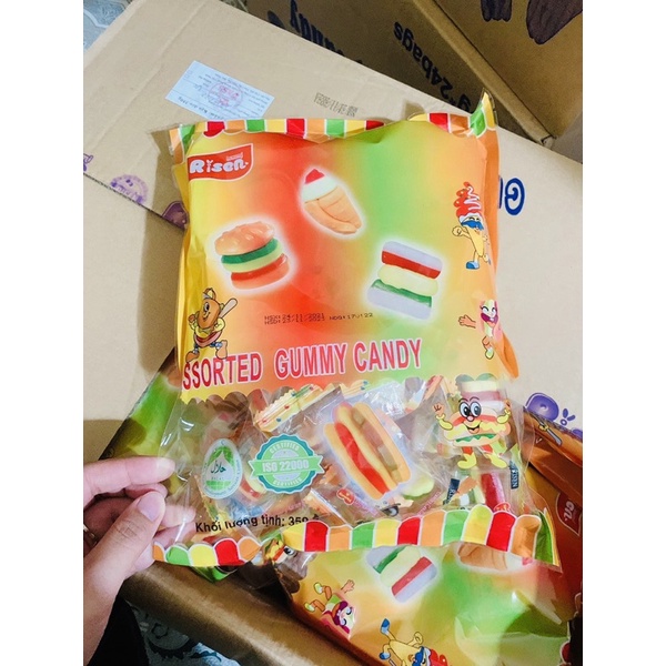 Kẹo Dẻo Gummy Burger - 54k/ Gói 350G