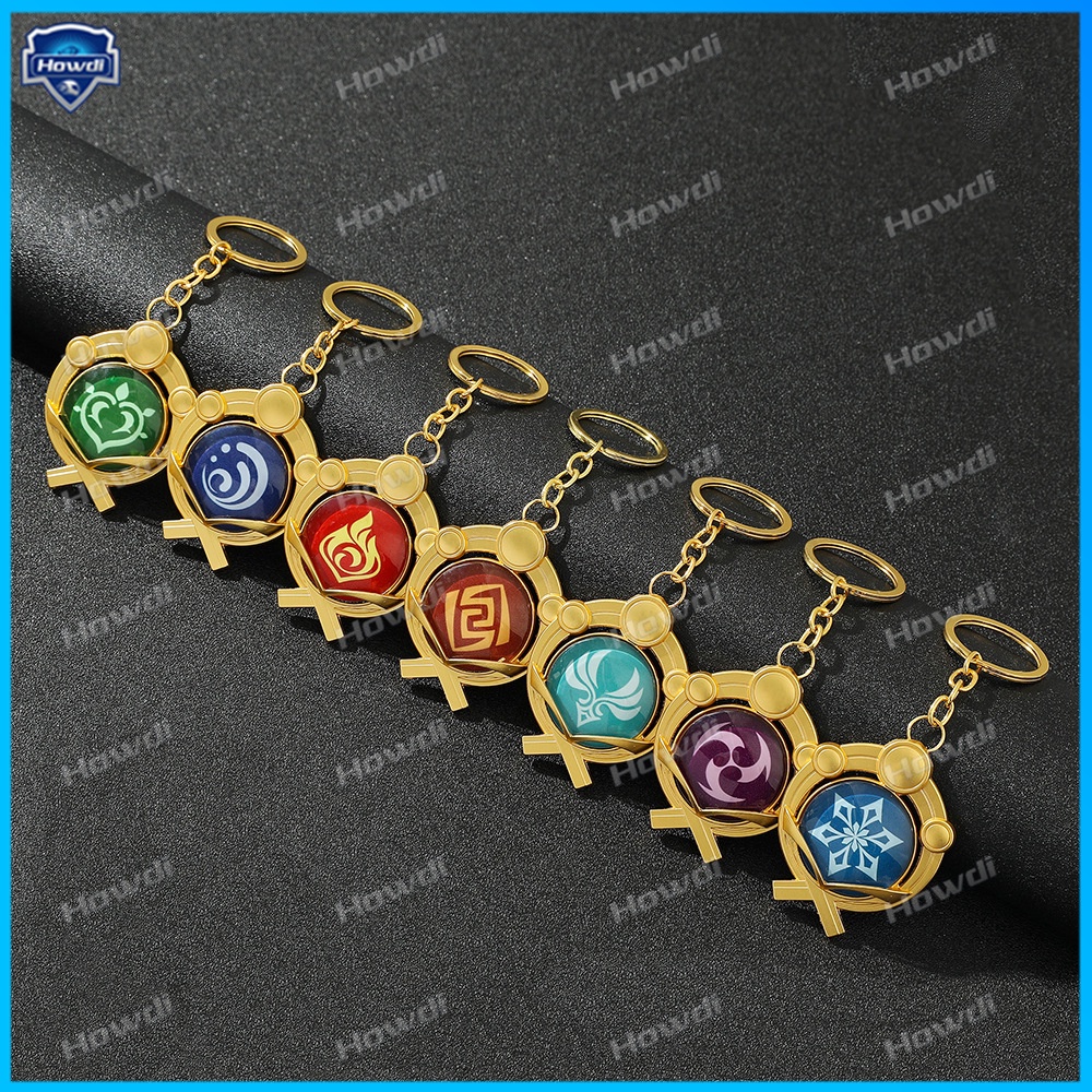 Móc Khóa Hình Nhân Vật Trong Game Genshin Va Chạm Phát Sáng Độc Đáo